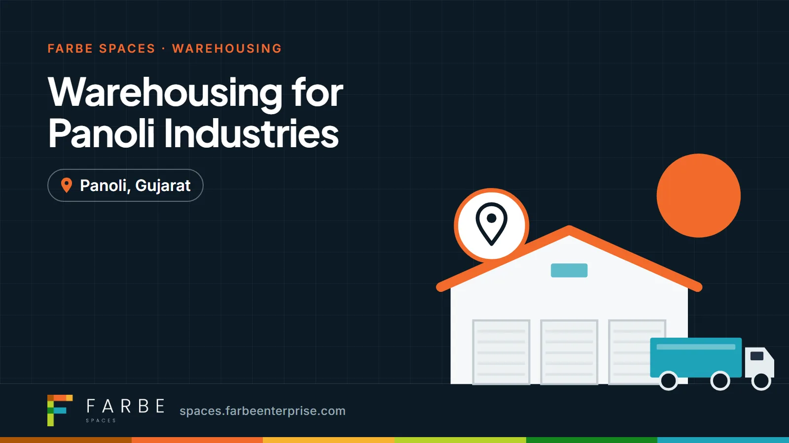 Cover image for “Warehousing for Panoli Industries”, a Farbe Spaces guide
